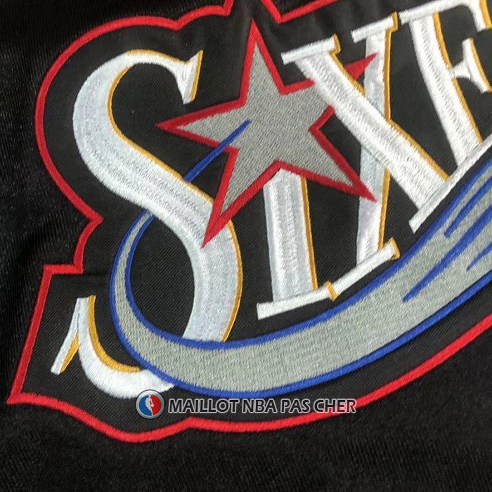 Maillot Philadelphia 76ers Allen Iverson Mitchell & Ness 1997-98 Noir